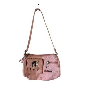 Y2K mudd jeans mini zipper purse pink 7"x5"